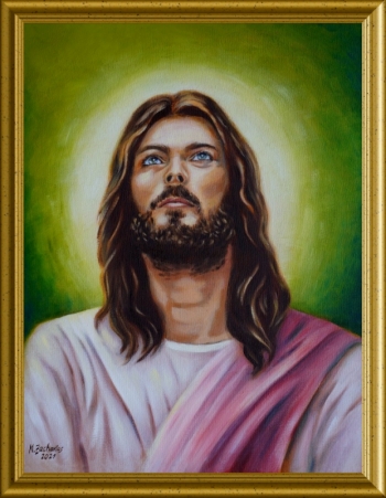 jesus christus portrait kunst