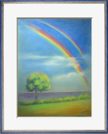 licht und regenbogen gemalt