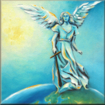 Archangel Michael, hand-painted oil painting, spiritual art
Angels of Peace, angel pictures