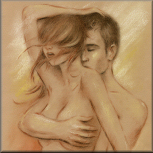 Erotic art, Original artwork
Sexy Couple in Love, hand-drawn pastel drawing
