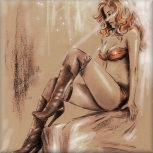 Pastel painting, Original artwork
High Heels in the Light, Pastel painting