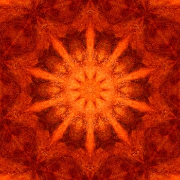 mandala orange digital