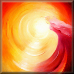 Soul Journey into the Light, Oil in canvas, handpainted