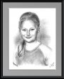 Kind Portrait handgezeichnet, Bleistiftzeichnung
