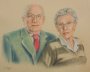 Pastellportrait älteres Ehepaar