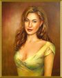 Angelina Jolie Portrait, handpainted oil painting