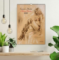 Erotische Malerei Akt und Dessous Kalender 2024