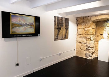 Gemäldeausstellung Palma de Mallorca, Marita Zacharias Matterhorn mit Regenbogen
