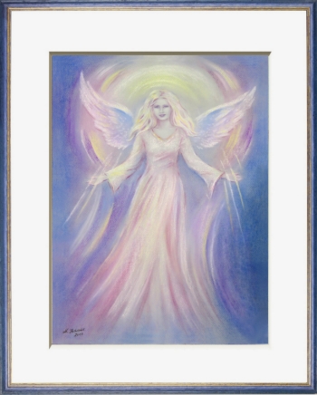 Engelbild Engel der Liebe, Engelkunst handgemalt
